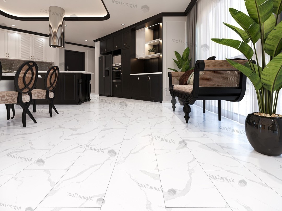 Кварцвиниловый SPC ламинат Alpine Floor Stone Mineral Core Гранти ECO 4-31 609,6×304,8×4 фото в интерьере