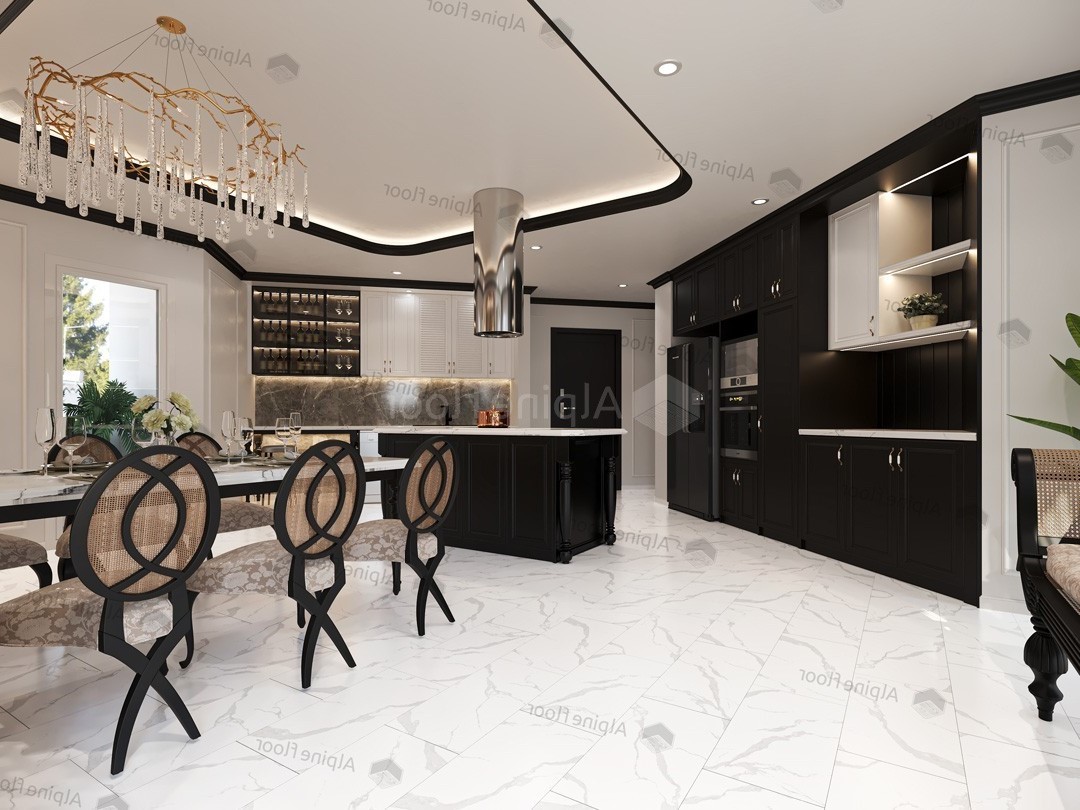 Кварцвиниловый SPC ламинат Alpine Floor Stone Mineral Core Гранти ECO 4-31 609,6×304,8×4 фото в интерьере