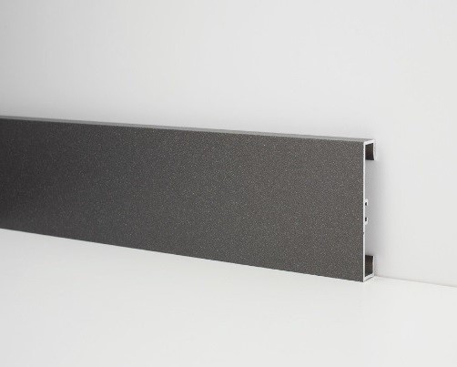 Плинтус алюминиевый Modern Decor C-40 черный матовый 2950×40×10