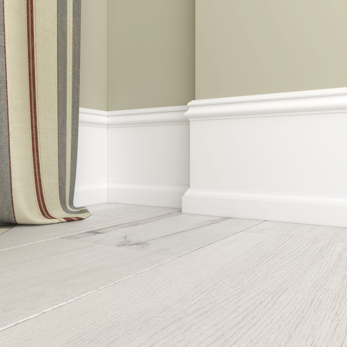 Плинтус под покраску Ultrawood Base 5800 i 2000×230×20 фото в интерьере