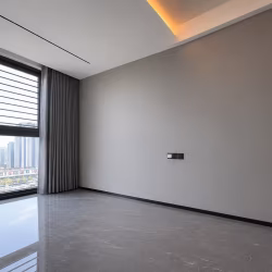 Плинтус алюминиевый Modern Decor L-образный черный 2950×100×10