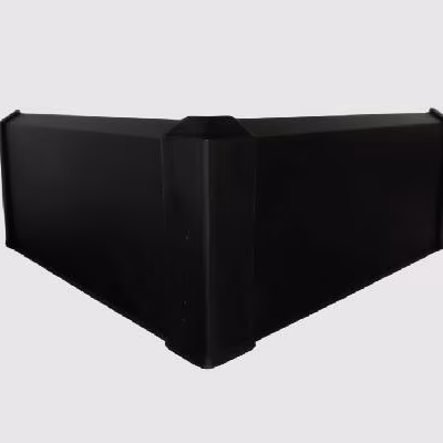 Угол внешний пластиковый для плинтуса Modern Decor черный матовый 70 мм