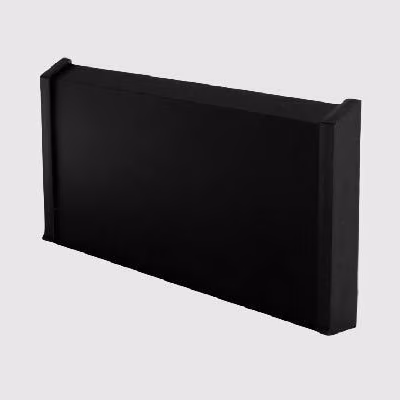 Заглушка алюминиевая для плинтуса Modern Decor прямая черная матовая 70 мм 2 шт/уп