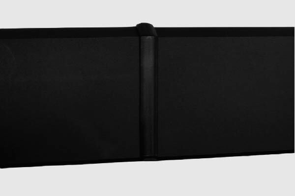 Соединитель пластиковый для плинтуса Modern Decor черный матовый 70 мм