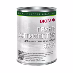 Грунт-антисептик для древесины Biofa 8750 0,4 л