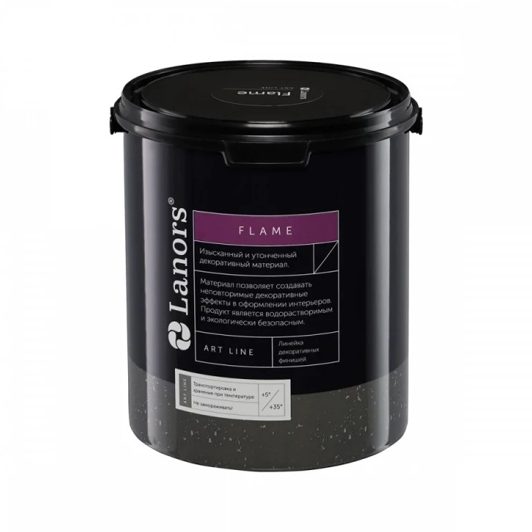 Лак для декоративной штукатурки Lanors Flame полуглянцевый 1 л