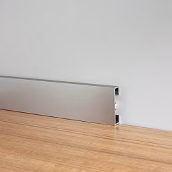 Плинтус алюминиевый Modern Decor C-40 серебро матовое 2950×40×10