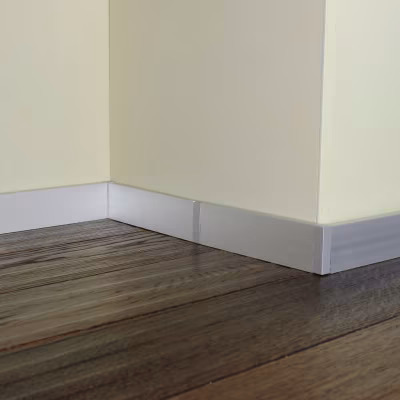 Плинтус алюминиевый Modern Decor C-60 серебро матовое 2950×60×10