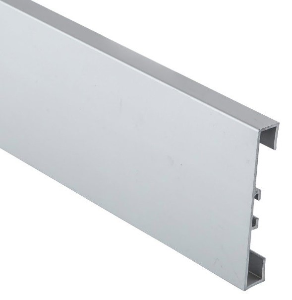 Плинтус алюминиевый Modern Decor C-60 серебро матовое 2950×60×10