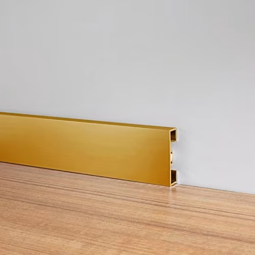 Плинтус алюминиевый Modern Decor C-60 золото матовое 2950×60×10