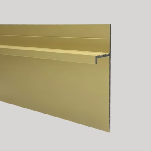Плинтус алюминиевый теневой Modern Decor золото матовое 2000×40×15