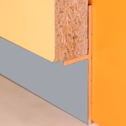 Плинтус алюминиевый теневой Modern Decor серебро 2000×20×12,5