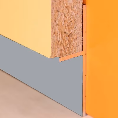 Плинтус алюминиевый теневой Modern Decor серебро 2000×20×12,5