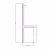 Плинтус алюминиевый теневой Modern Decor серебро 2000×20×12,5