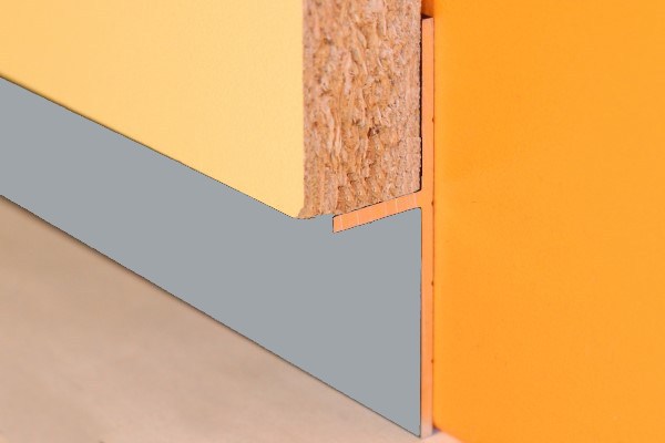 Плинтус алюминиевый теневой Modern Decor  серебро  2000×20×12,5