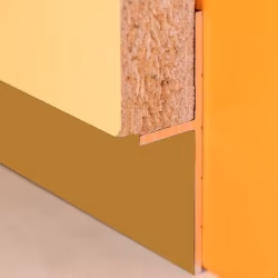 Плинтус алюминиевый теневой Modern Decor золото 2000×20×12,5