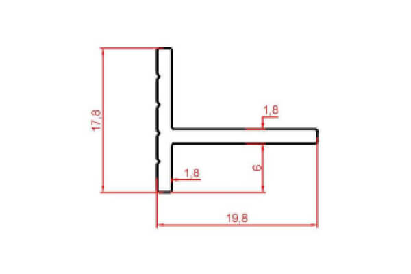 Микроплинтус алюминиевый Modern Decor серебро 2000×10×18