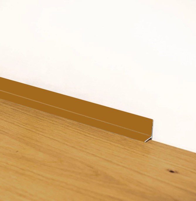 Микроплинтус алюминиевый Modern Decor золото 2000×10×18 Микроплинтус алюминиевый Modern Decor золото 2000×10×18