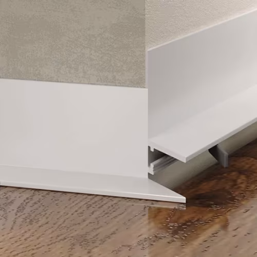 Микроплинтус алюминиевый Laconistiq MICRO L Белый RAL 9016 17-22-245 матовый 2450×25,8×16,2