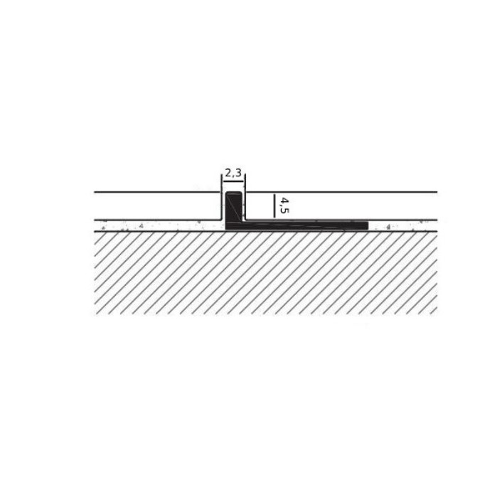Порожек алюминиевый Г-образный Profilpas Cerfix Proangle ZA 90340 2700×4,5×2,3