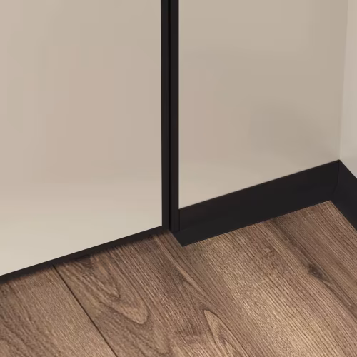 Микроплинтус алюминиевый Laconistiq MICRO L Max Черный RAL 9005 18-11-245 2450×35,8×16,2
