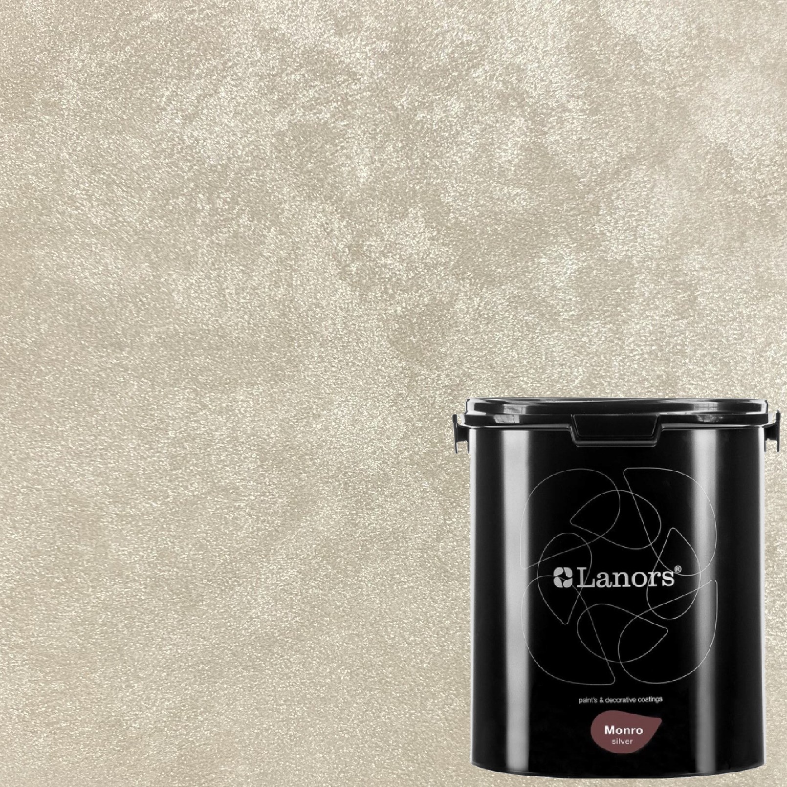 Краска декоративная Lanors Monro Silver MS_001 3 кг
