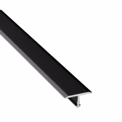 Порожек алюминиевый Modern Decor Т-образный черный матовый 3000×10×9,1