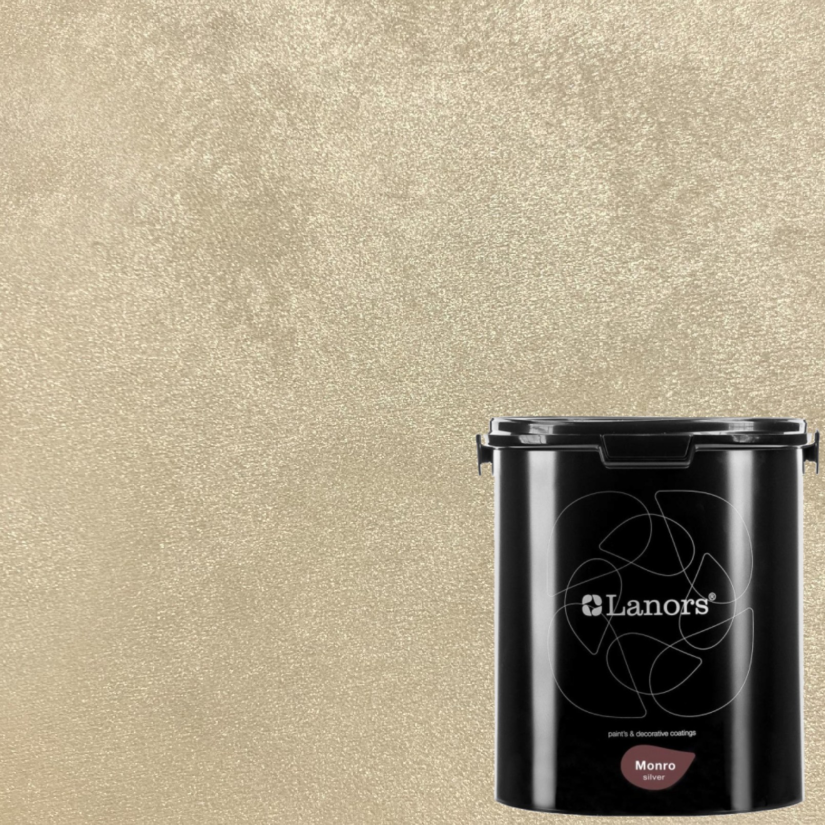 Краска декоративная Lanors Monro Silver MS_002 3 кг Краска декоративная Lanors Monro Silver MS_002 3 кг