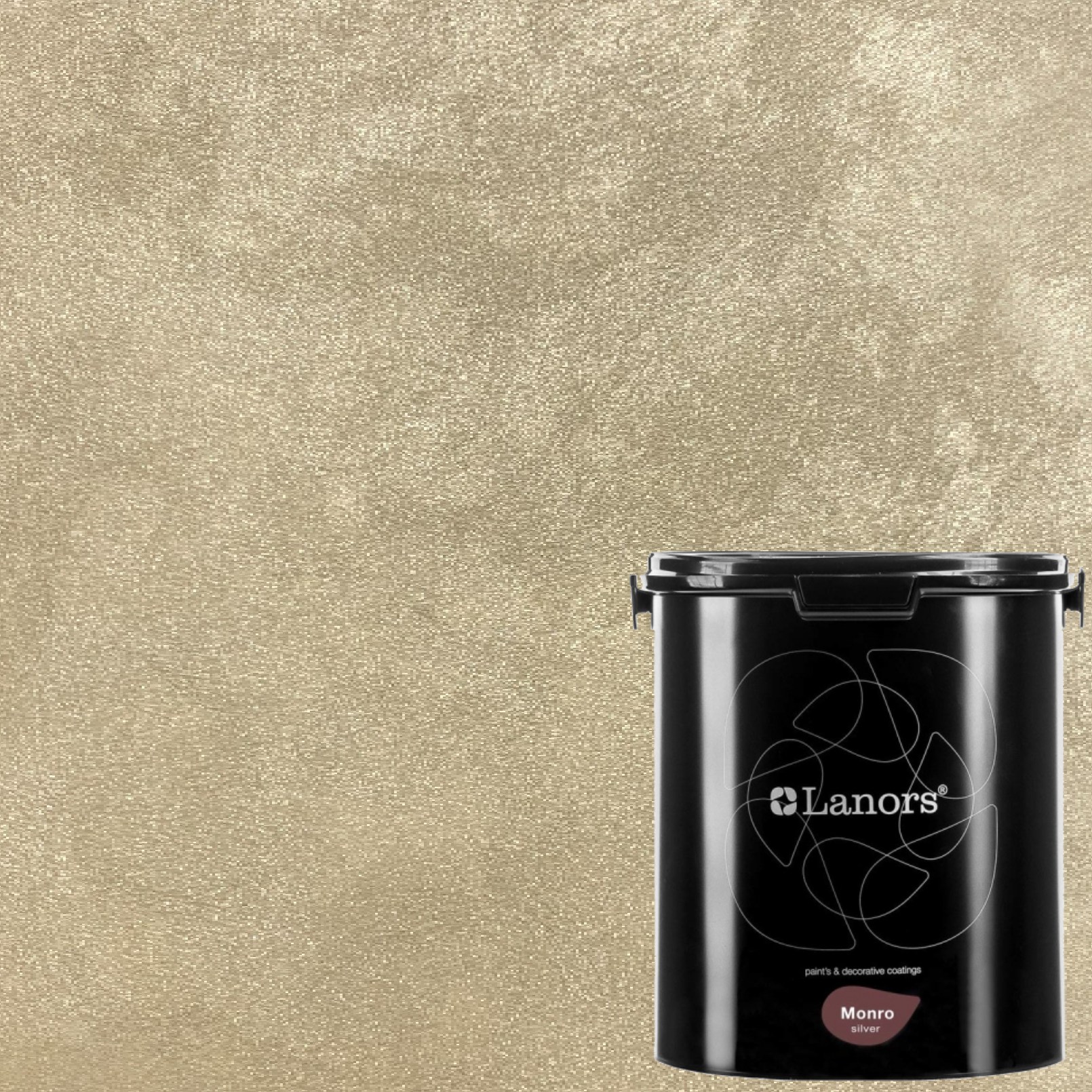 Краска декоративная Lanors Monro Silver MS_003 3 кг Краска декоративная Lanors Monro Silver MS_003 3 кг