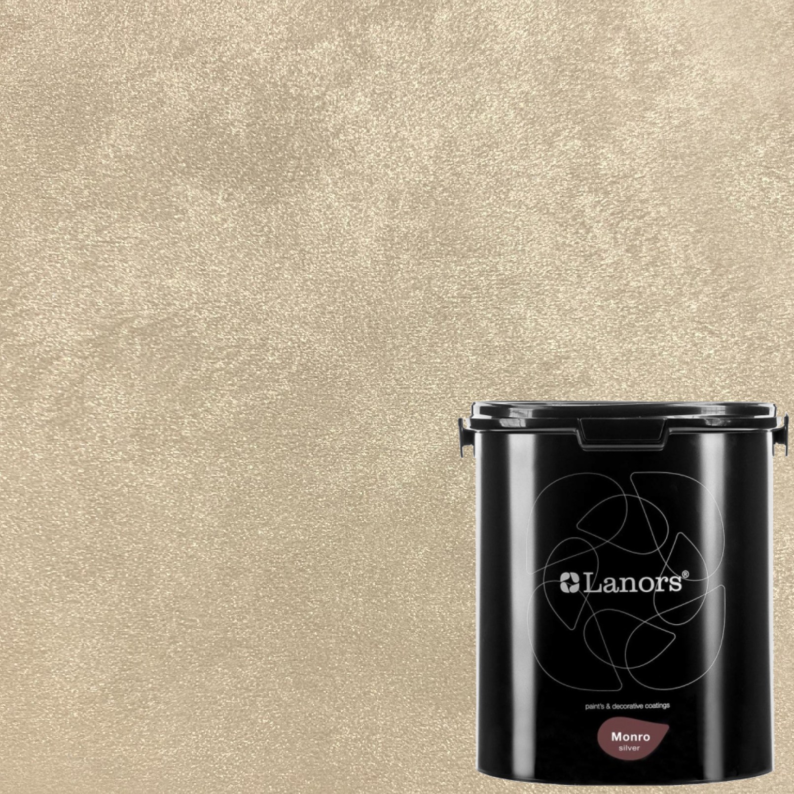 Краска декоративная Lanors Monro Silver MS_005 3 кг Краска декоративная Lanors Monro Silver MS_005 3 кг