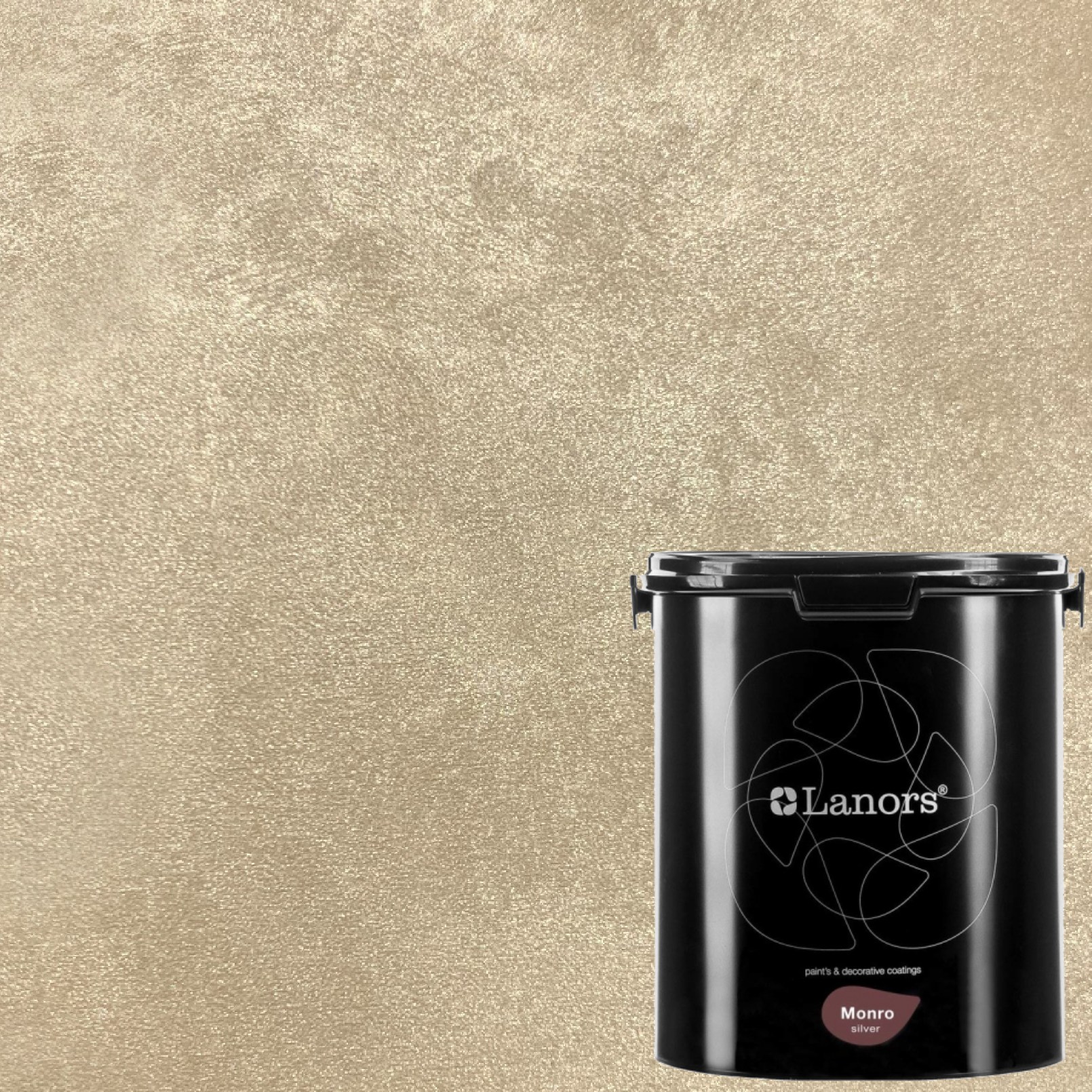 Краска декоративная Lanors Monro Silver MS_006 3 кг