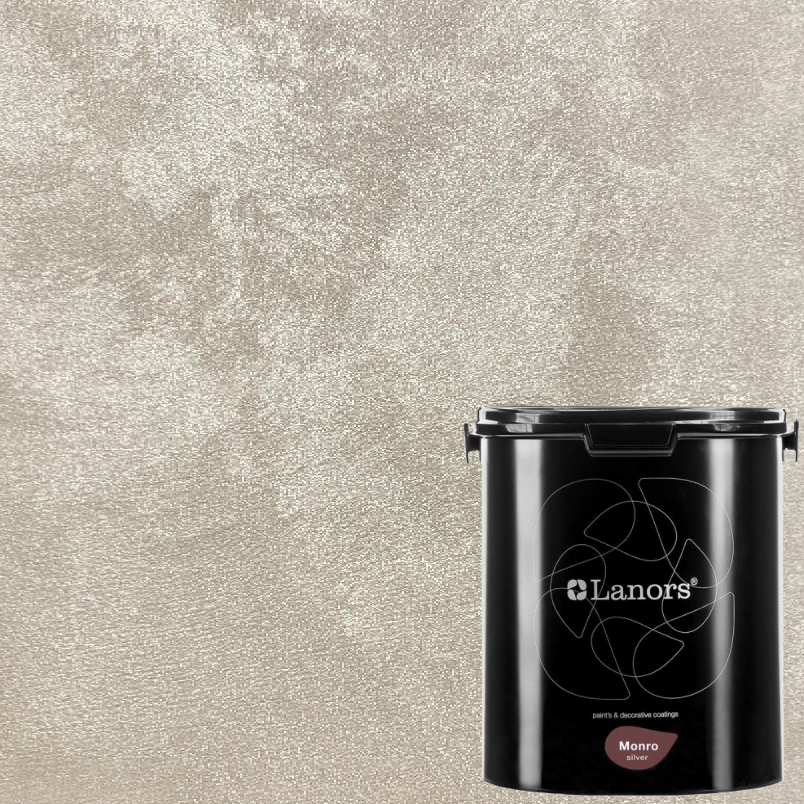 Краска декоративная Lanors Monro Silver MS_007 3 кг Краска декоративная Lanors Monro Silver MS_007 3 кг