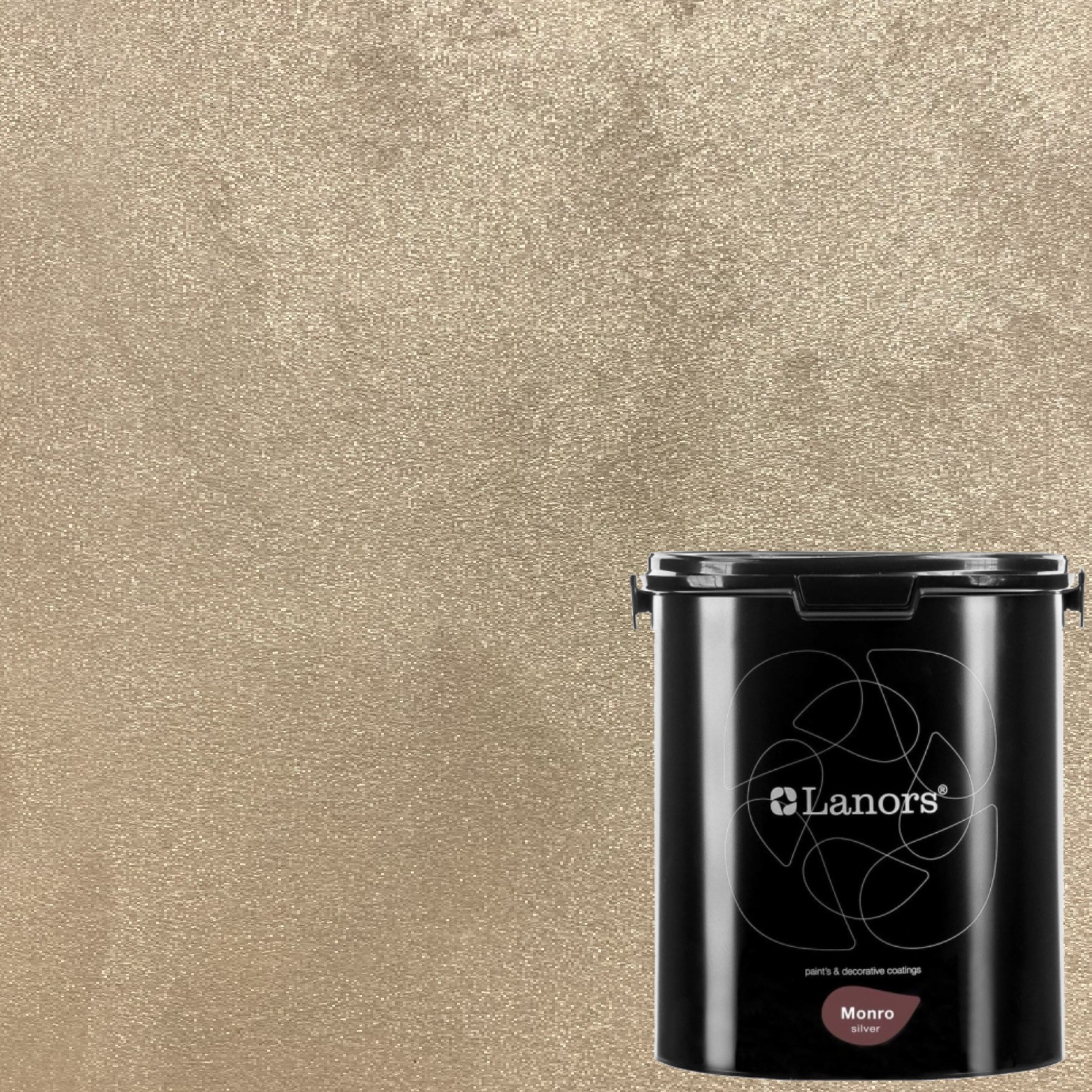 Краска декоративная Lanors Monro Silver MS_010 3 кг Краска декоративная Lanors Monro Silver MS_010 3 кг