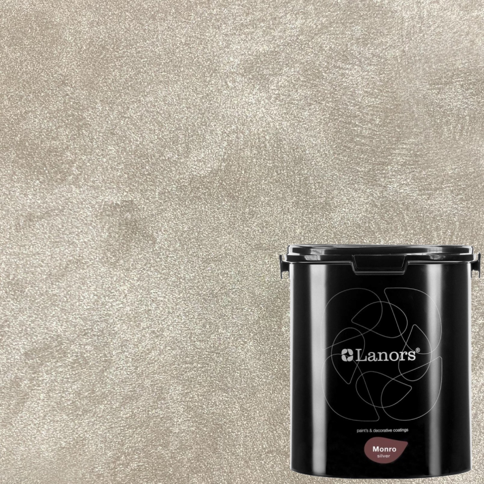 Краска декоративная Lanors Monro Silver MS_011 3 кг