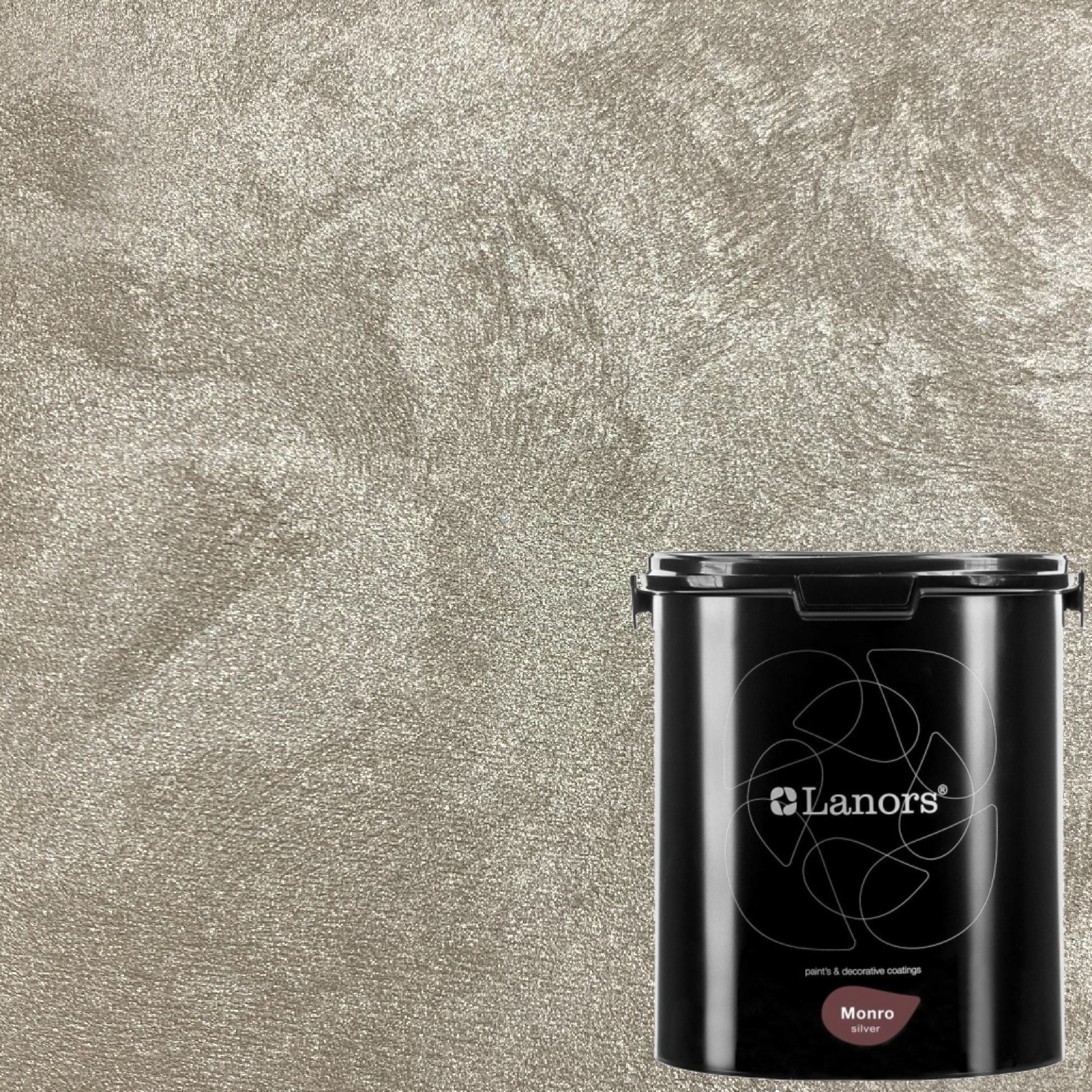 Краска декоративная Lanors Monro Silver MS_012 3 кг Краска декоративная Lanors Monro Silver MS_012 3 кг