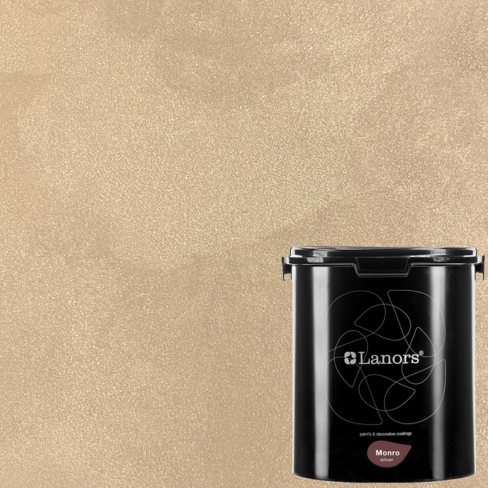 Краска декоративная Lanors Monro Silver MS_013 3 кг Краска декоративная Lanors Monro Silver MS_013 3 кг