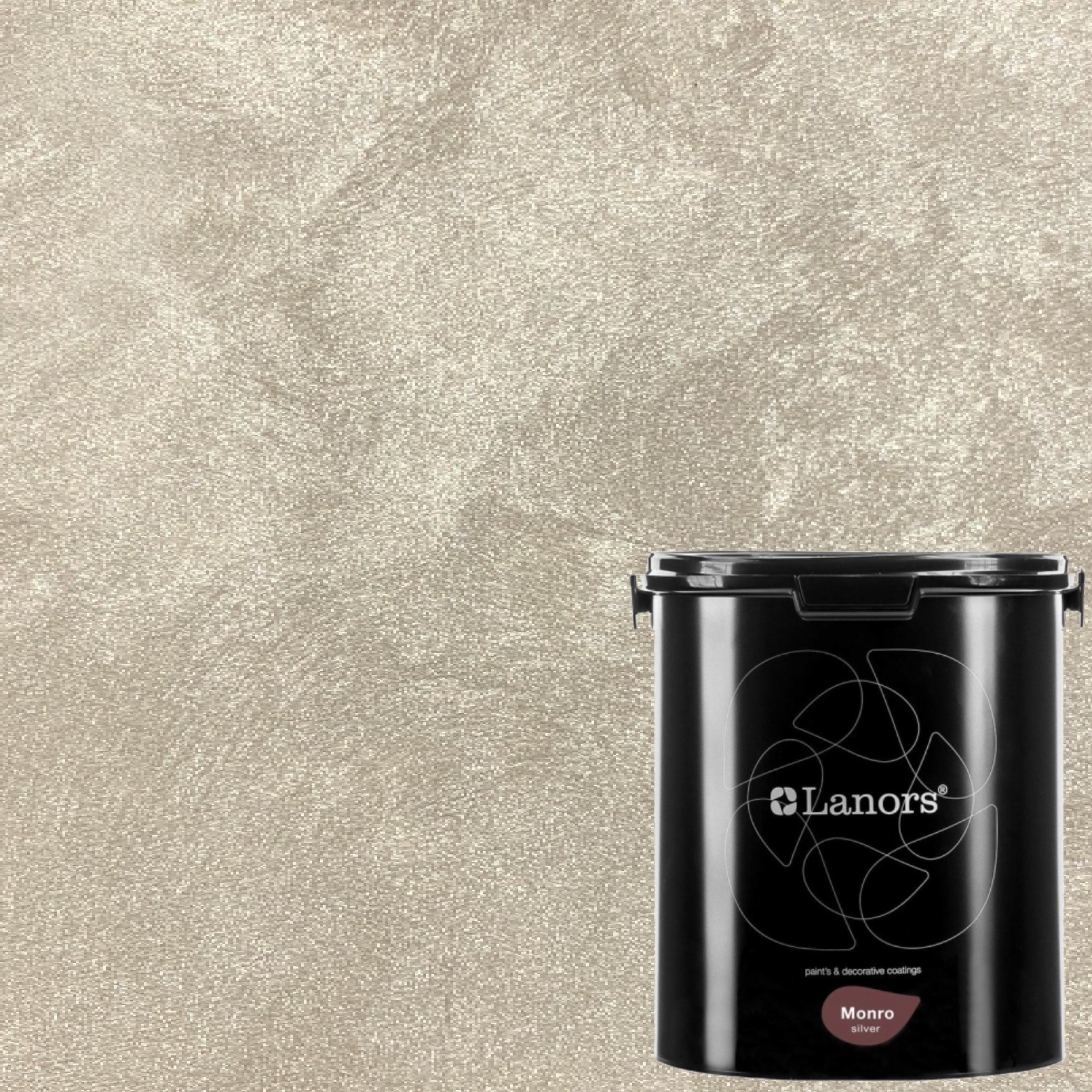 Краска декоративная Lanors Monro Silver MS_014 3 кг