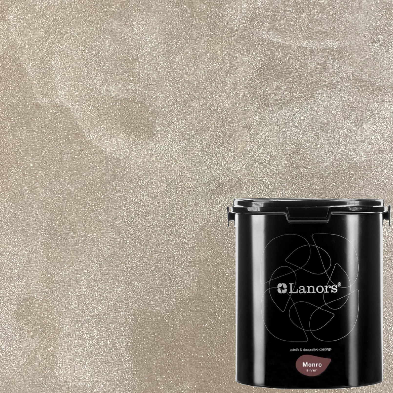Краска декоративная Lanors Monro Silver MS_015 3 кг
