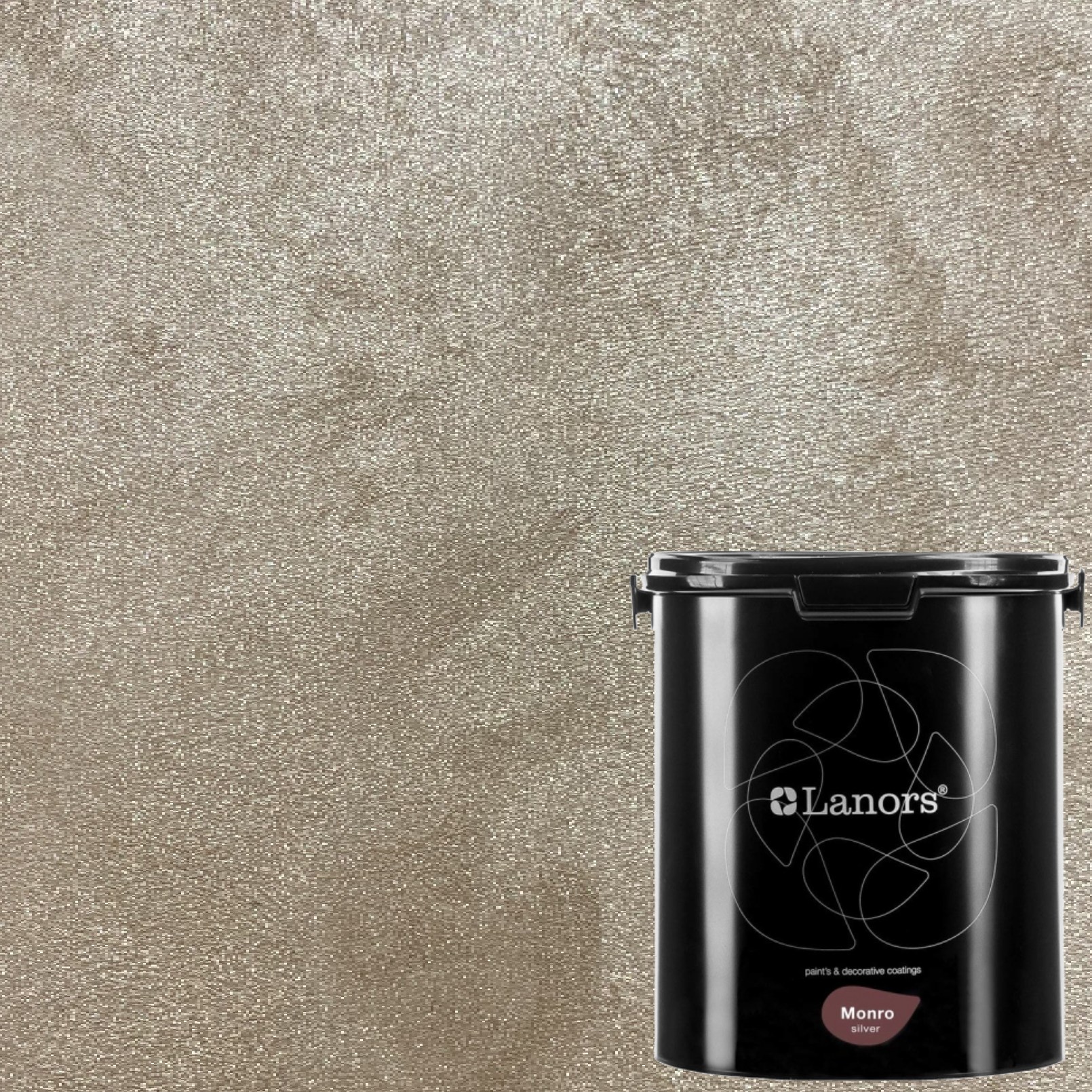 Краска декоративная Lanors Monro Silver MS_016 3 кг Краска декоративная Lanors Monro Silver MS_016 3 кг