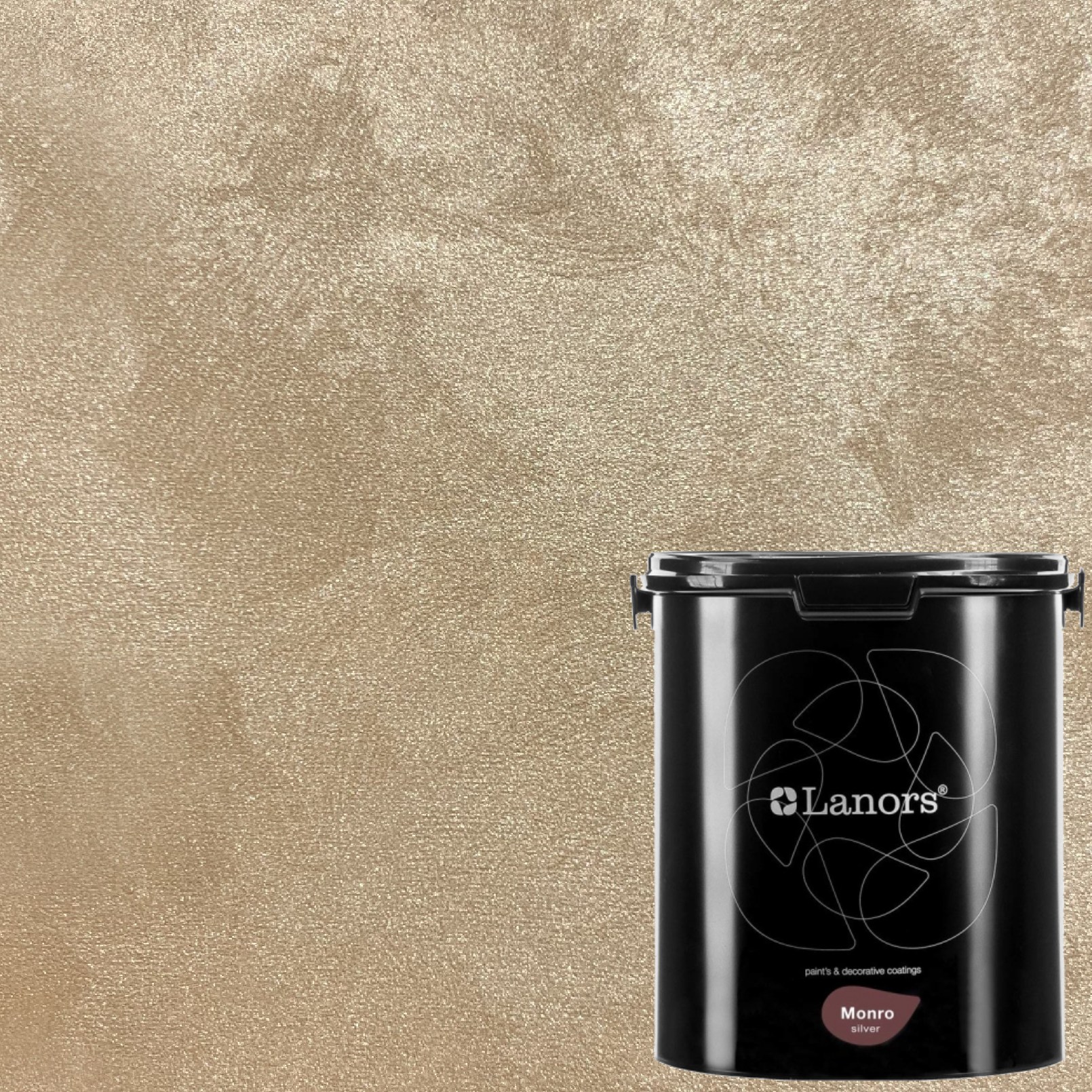 Краска декоративная Lanors Monro Silver MS_018 3 кг