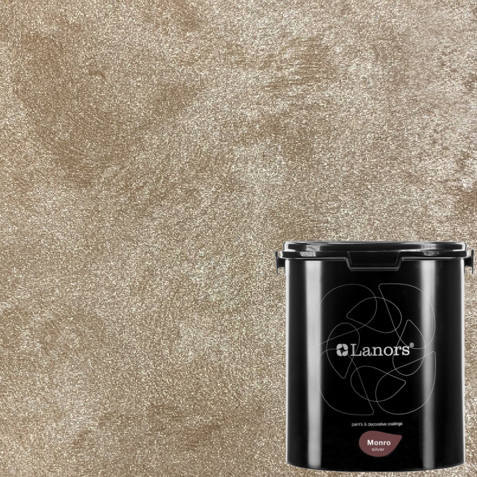 Краска декоративная Lanors Monro Silver MS_019 3 кг