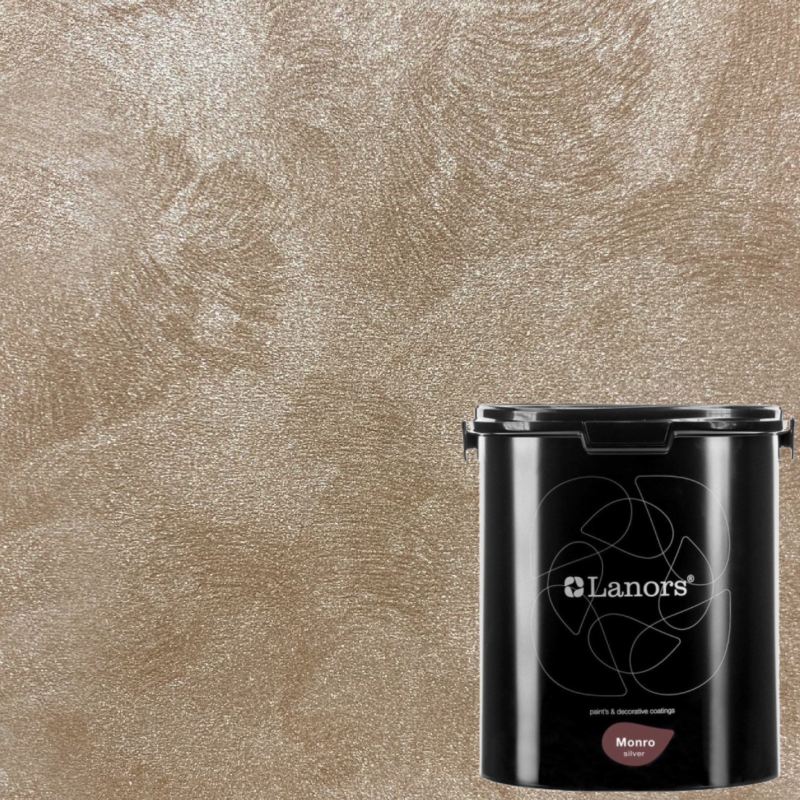 Краска декоративная Lanors Monro Silver MS_020 3 кг