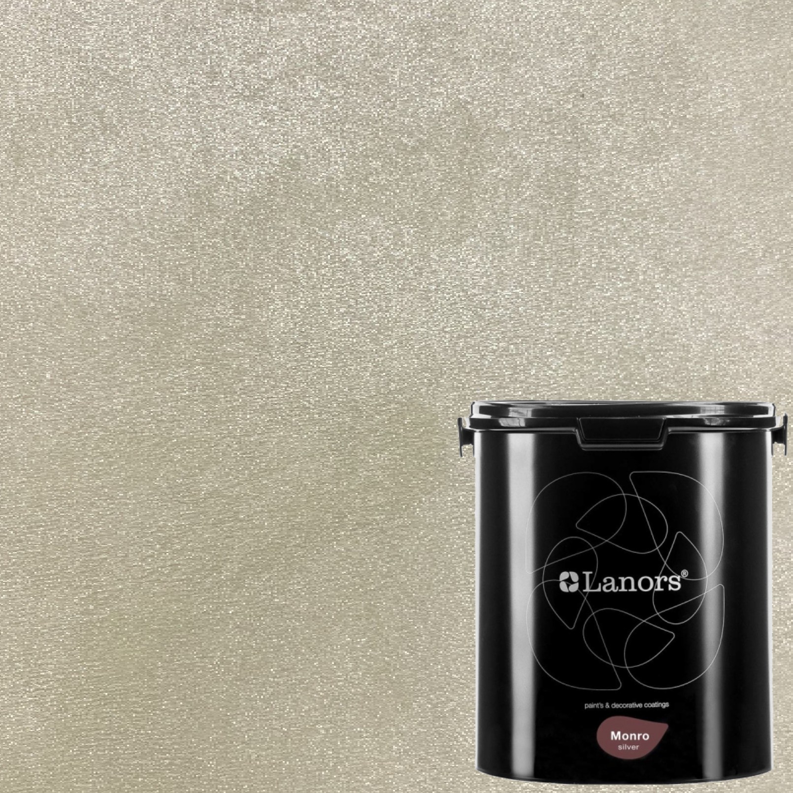 Краска декоративная Lanors Monro Silver MS_025 3 кг