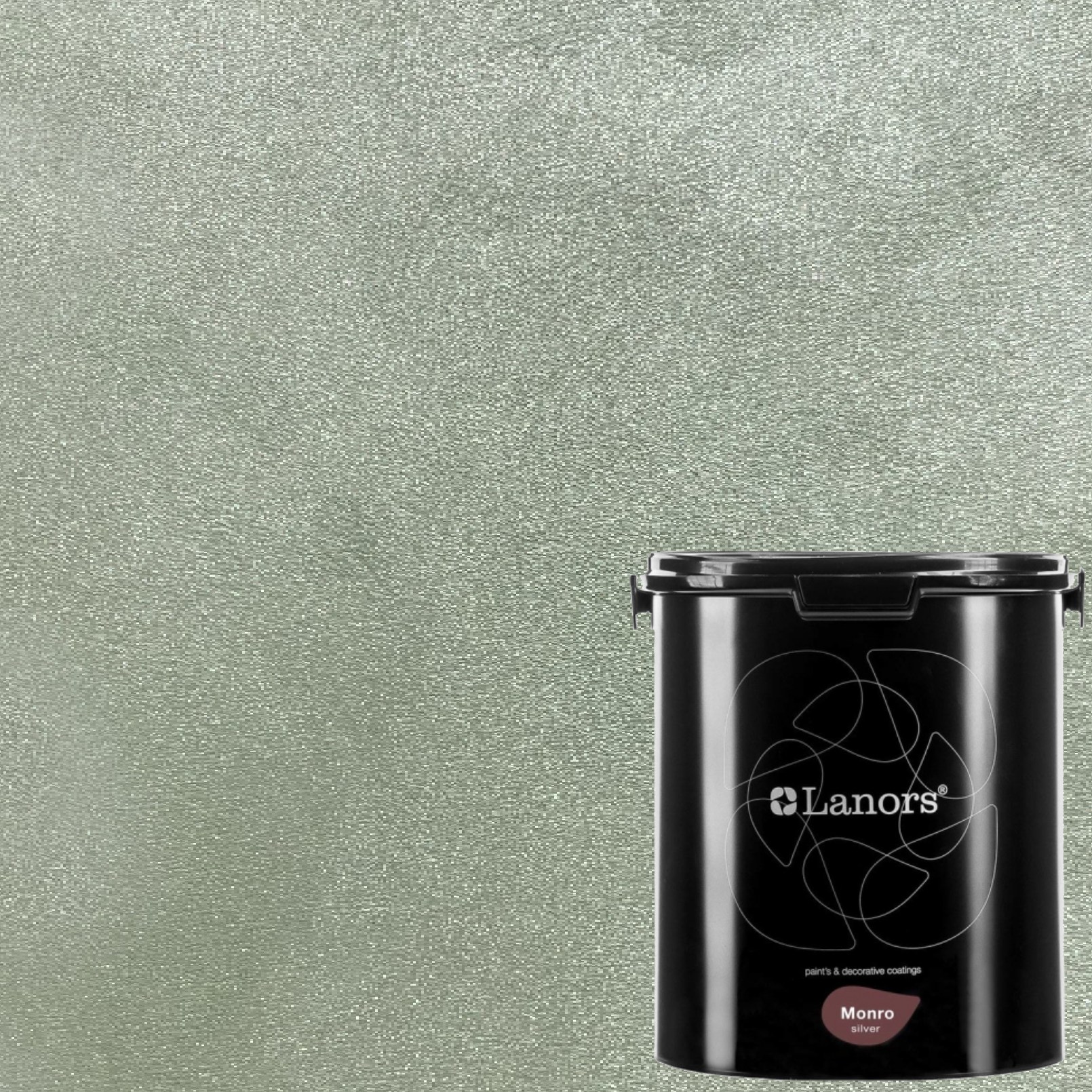 Краска декоративная Lanors Monro Silver MS_026 3 кг Краска декоративная Lanors Monro Silver MS_026 3 кг