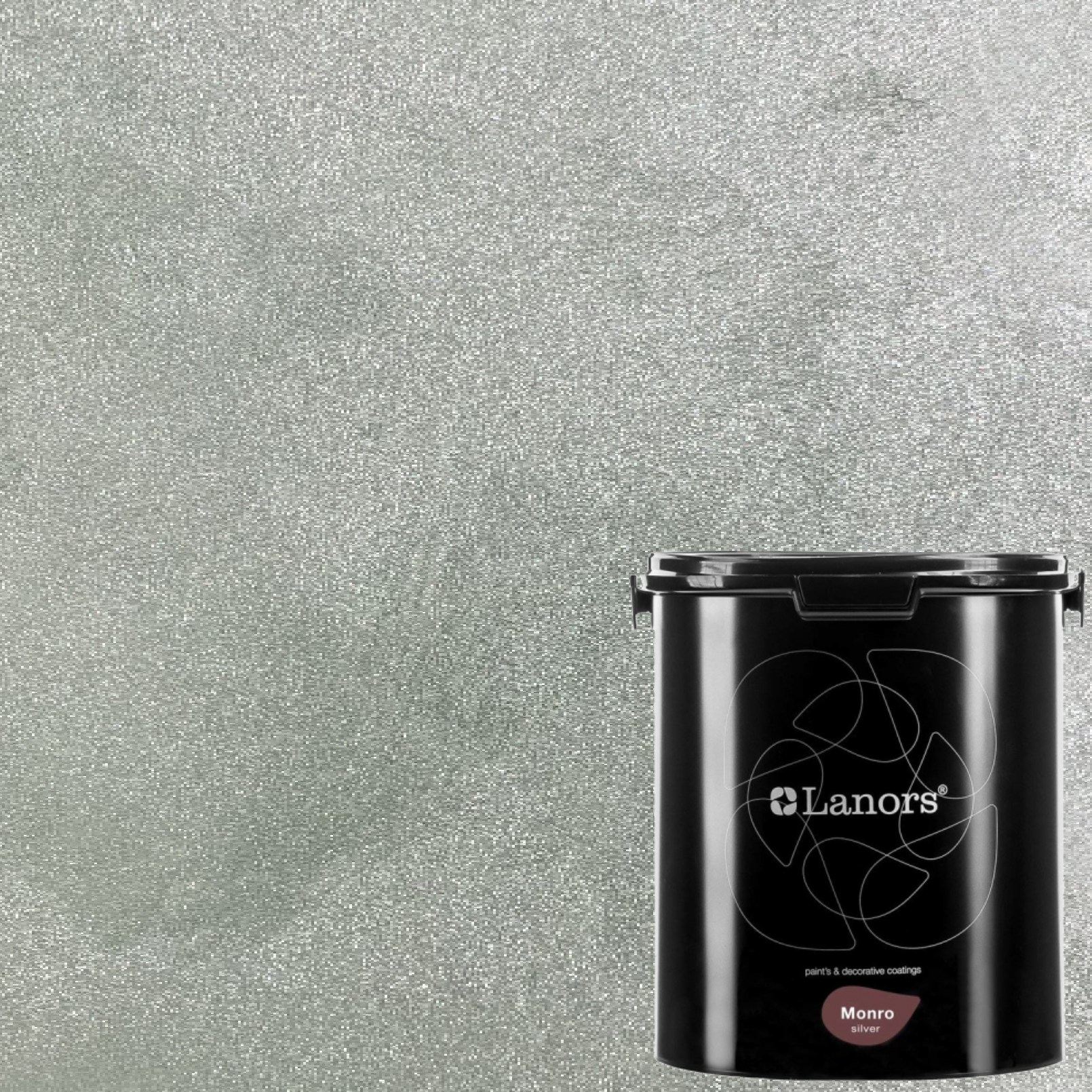 Краска декоративная Lanors Monro Silver MS_027 3 кг Краска декоративная Lanors Monro Silver MS_027 3 кг