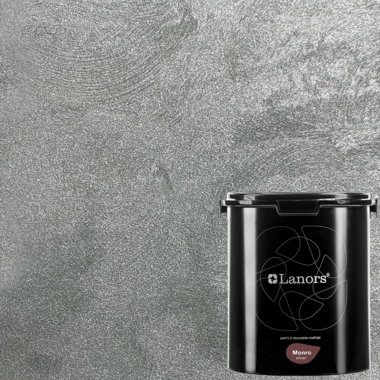 Краска декоративная Lanors Monro Silver MS_028 3 кг Краска декоративная Lanors Monro Silver MS_028 3 кг