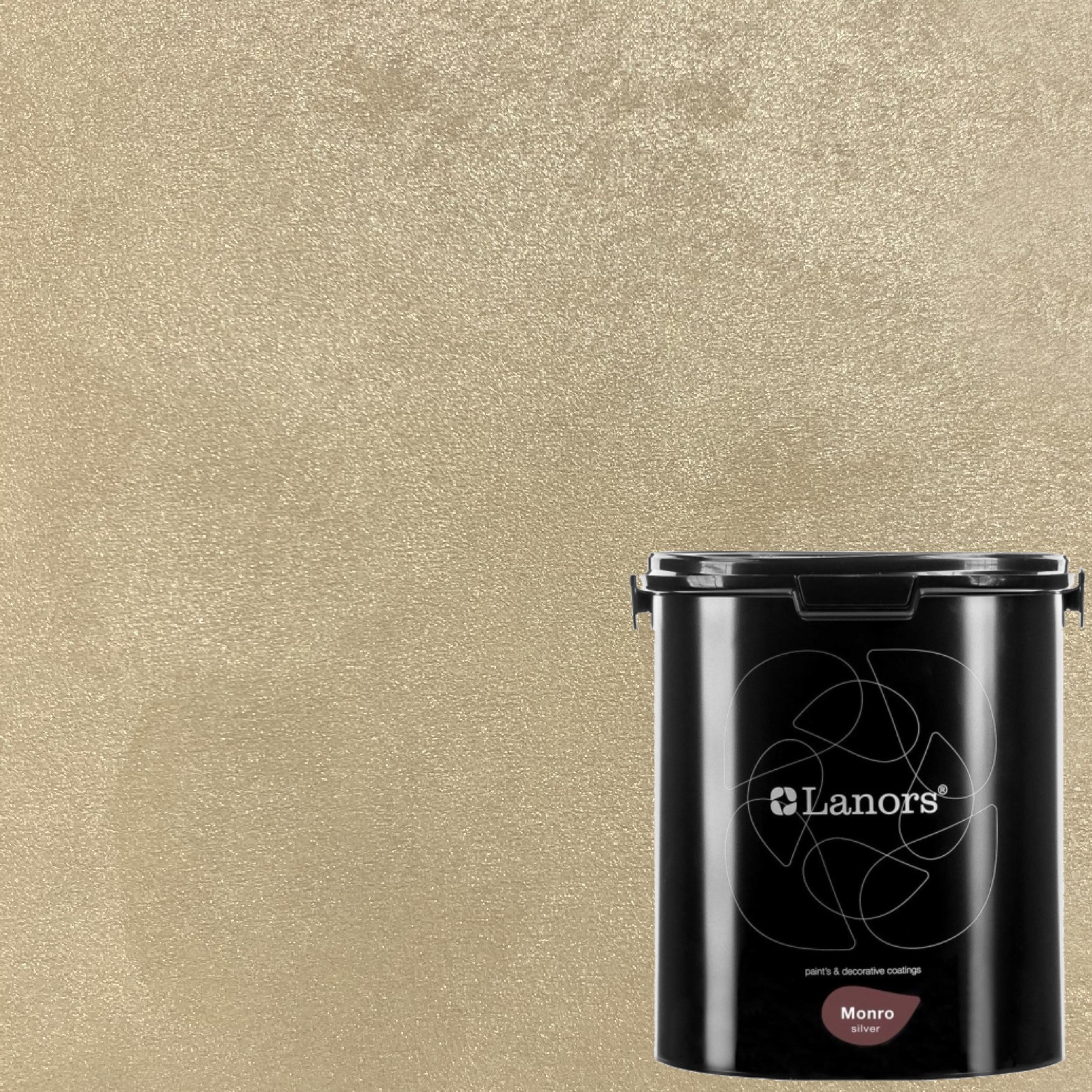 Краска декоративная Lanors Monro Silver MS_033 3 кг Краска декоративная Lanors Monro Silver MS_033 3 кг