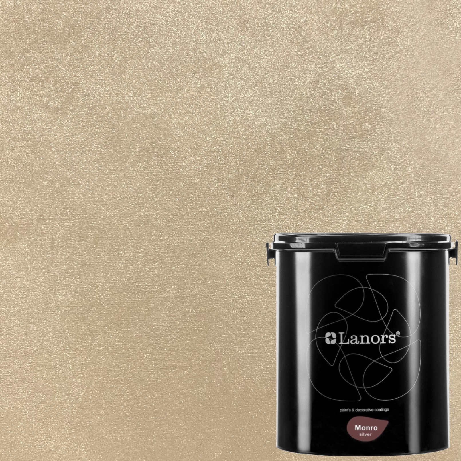 Краска декоративная Lanors Monro Silver MS_037 3 кг