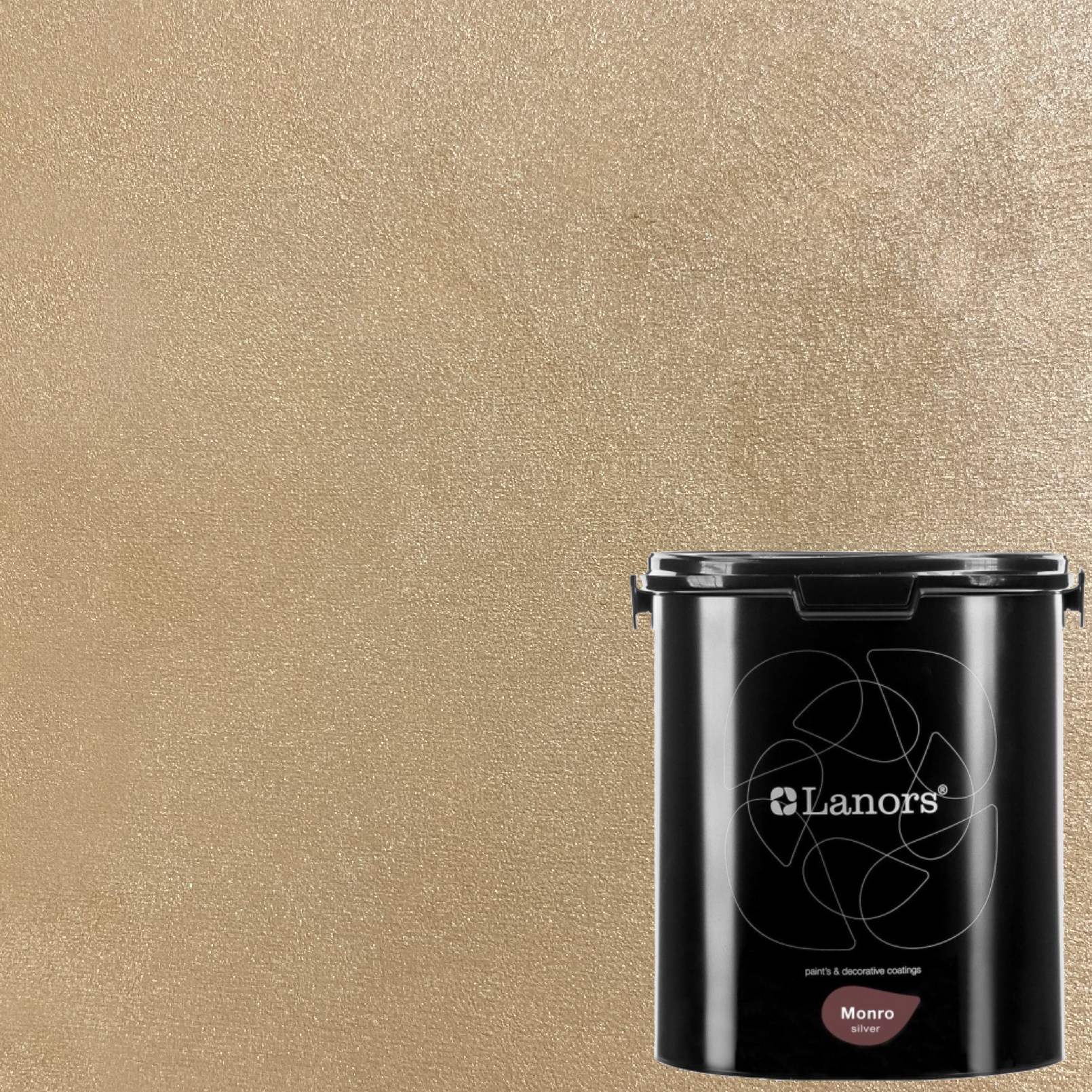 Краска декоративная Lanors Monro Silver MS_038 3 кг