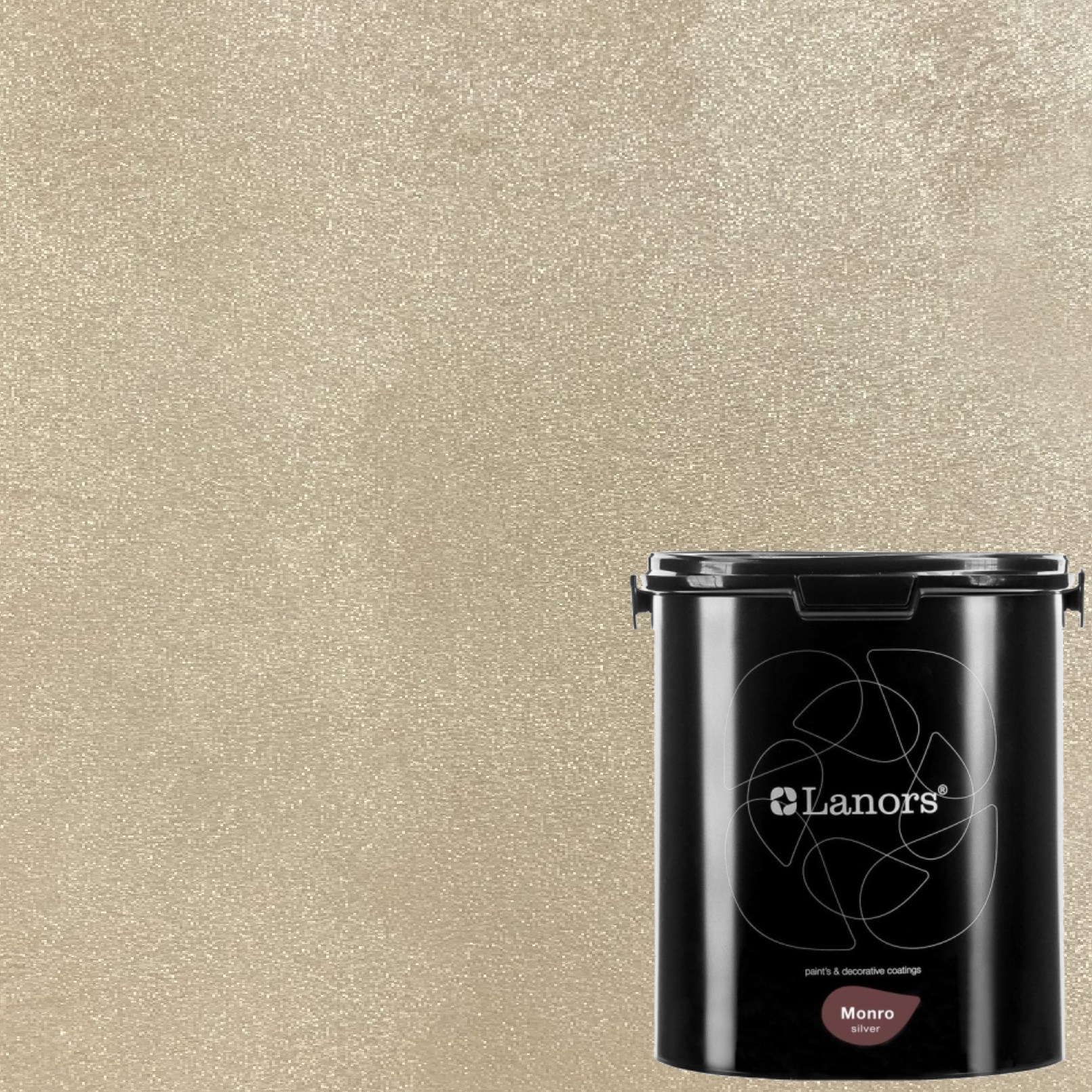 Краска декоративная Lanors Monro Silver MS_041 3 кг Краска декоративная Lanors Monro Silver MS_041 3 кг